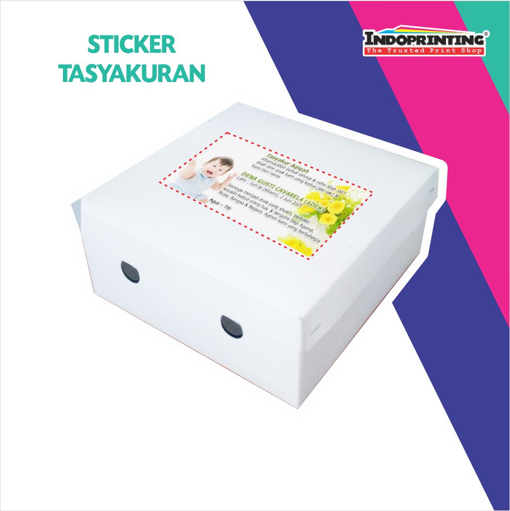 Sticker Box Nasi Kotak INDOPRINTING